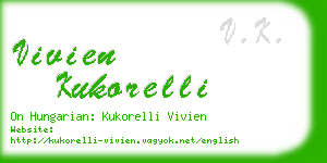 vivien kukorelli business card